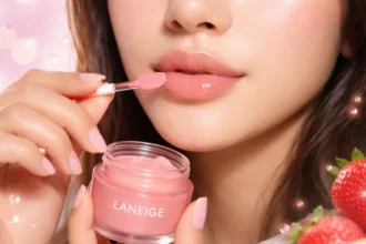 Laneige Lip Mask applied at night for smooth, plump-looking lips