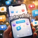 Antarvafna trending word spreading through digital communities and social media conversations