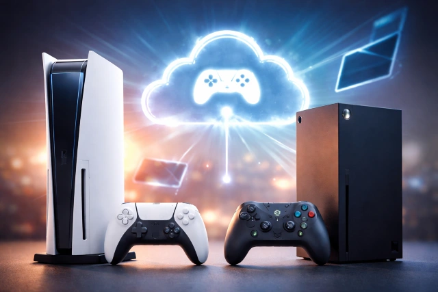 Blog Gaming DualMedia console vs cloud gaming comparison setup
