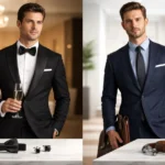 Dinner Suit vs Business Suit comparison formal evening suit and professional office suit