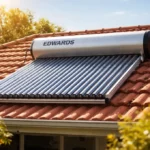 Edwards Solar Hot Water system on a family home roof in Australia