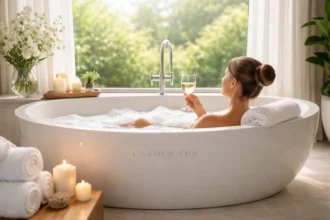 modern garden tub luxury bathroom soaking bathtub design