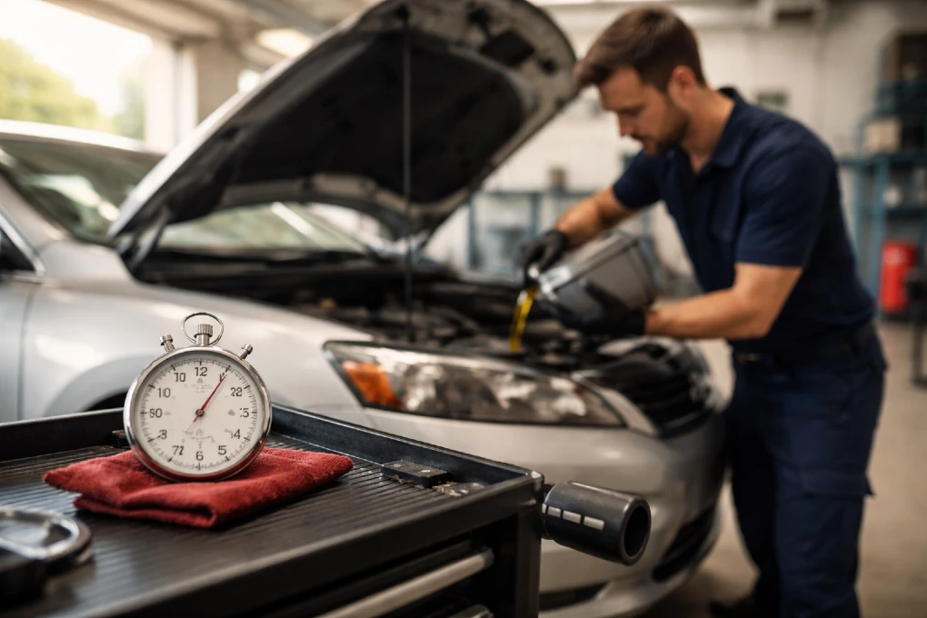 How Long Does an Oil Change Take for Most Cars during a routine car service
