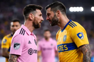 Inter Miami vs Tigres UANL Timeline showing key match moments at Chase Stadium