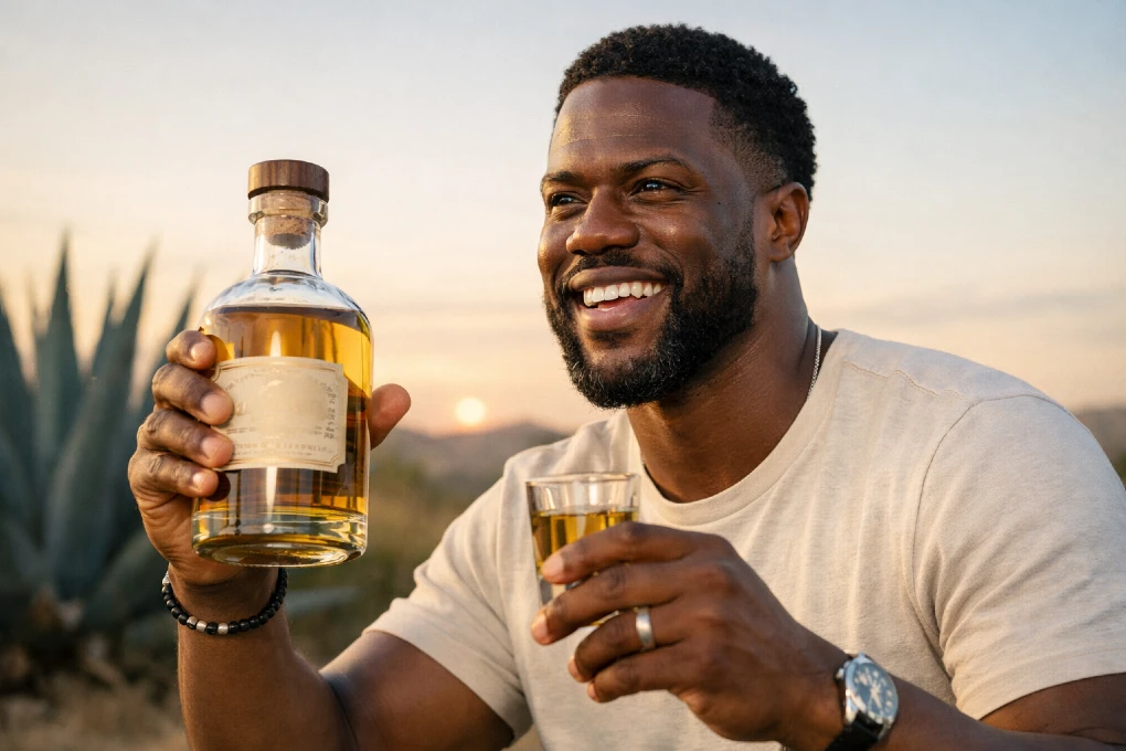 Kevin Hart Tequila Gran Coramino bottles showing price, flavor, and premium brand story
