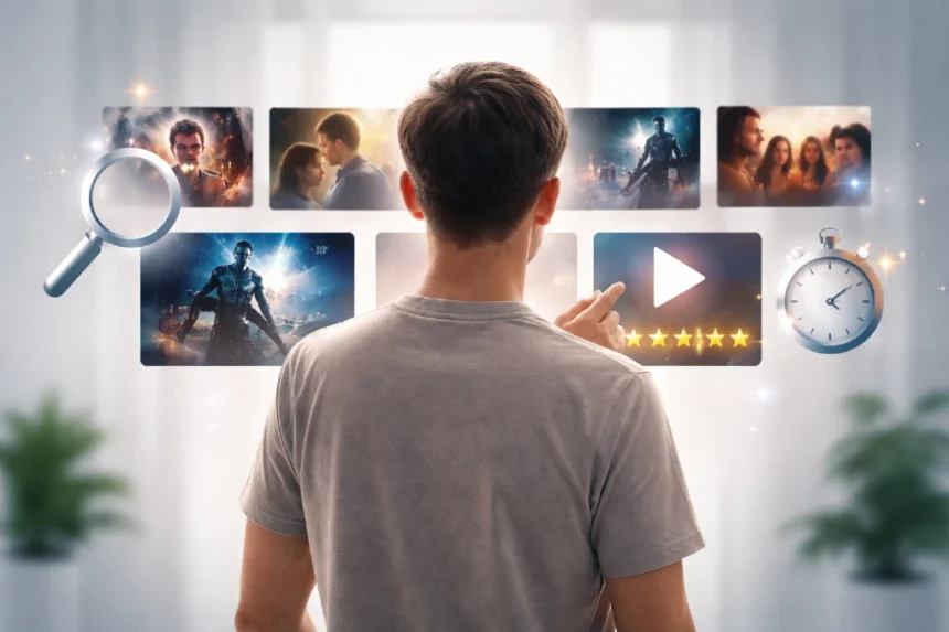 Movies2Watch search concept showing fast movie discovery across streaming platforms