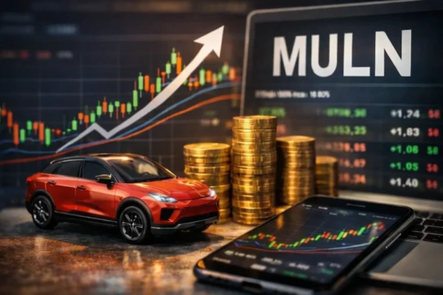 Muln Stock price movement chart showing trend drivers and volatility