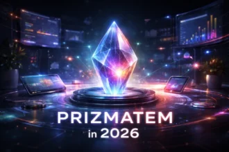 Prizmatem concept showing layered visuals and adaptive light-based interfaces in 2026
