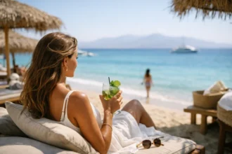 Traganou Beach Rhodes crystal clear water peaceful scenic coastline