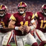 Washington Commanders roster breakdown showing key players on offense and defense