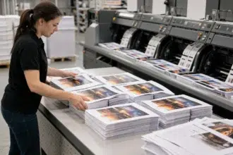 Collate Printing setting for large multi-page document jobs on an office printer