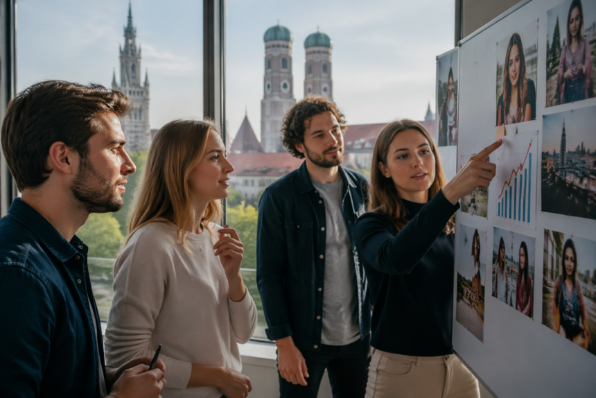 Germany Social Media Agencies Munich Influencer team planning a fast brand growth campaign in Munich