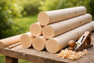 Planed All Round timber boards with smooth finished wood surface for shelves and interior joinery